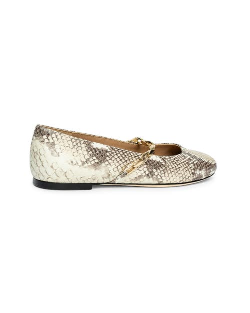 Allegra James Luna Chain Flat In Snake