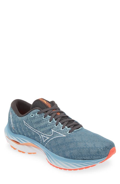 Shop Mizuno Wave Inspire 19 Sneaker In Provincial Blue-white