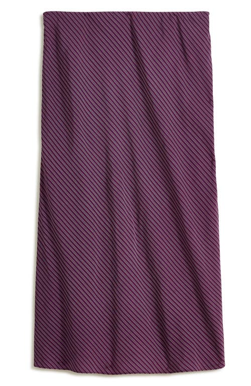 Shop Madewell The Layton Midi Slip Skirt In Smoldering Plum