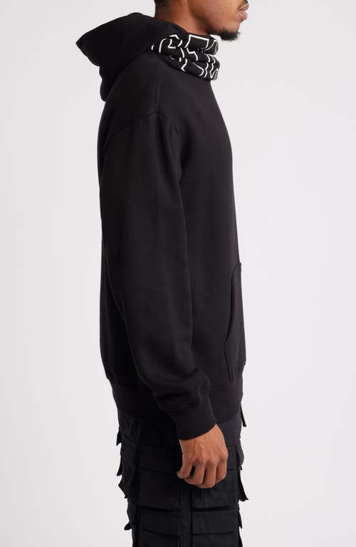 Shop Icecream Covert Cotton Graphic Hoodie In Black