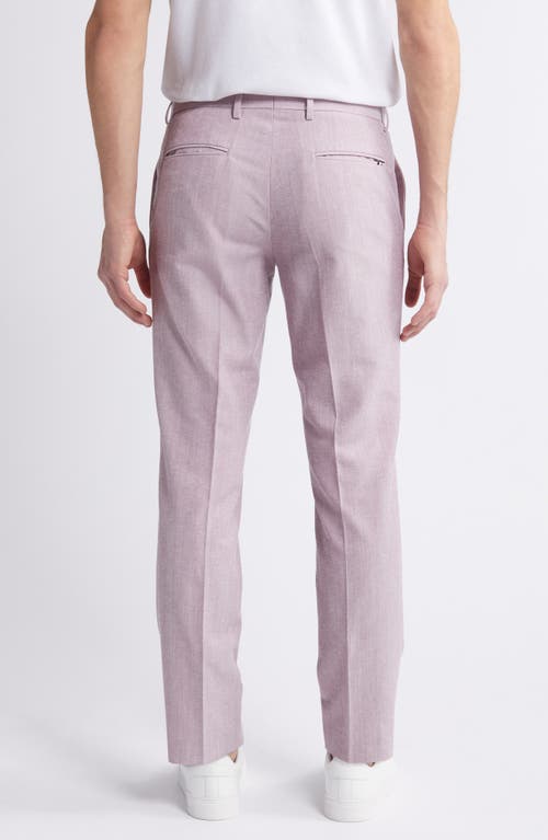 Shop Hugo Boss Boss Genius Dress Pants In Dark Red