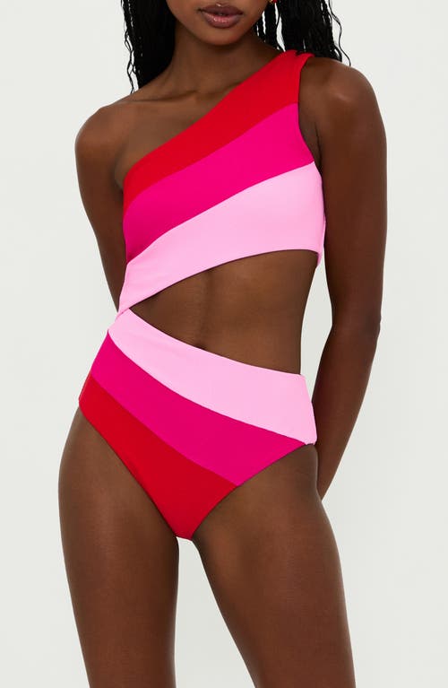 Shop Beach Riot Joyce One-piece Swimsuit In Gumdrop Colorblock