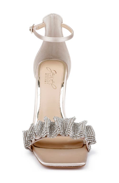 Jewel Badgley Mischka Ridley Ankle Strap Sandal In Champagne