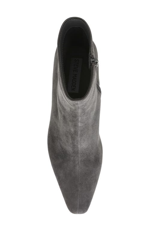 Shop Steve Madden Delvie Bootie In Grey Suede