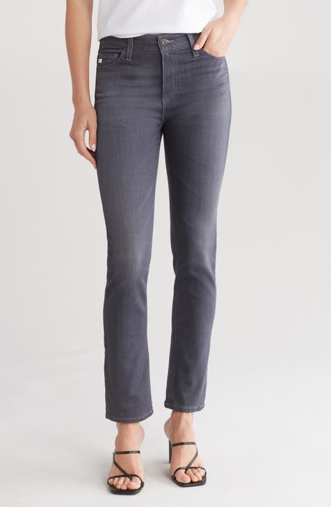 Mari High Waist Slim Straight Leg Jeans (SYDT)