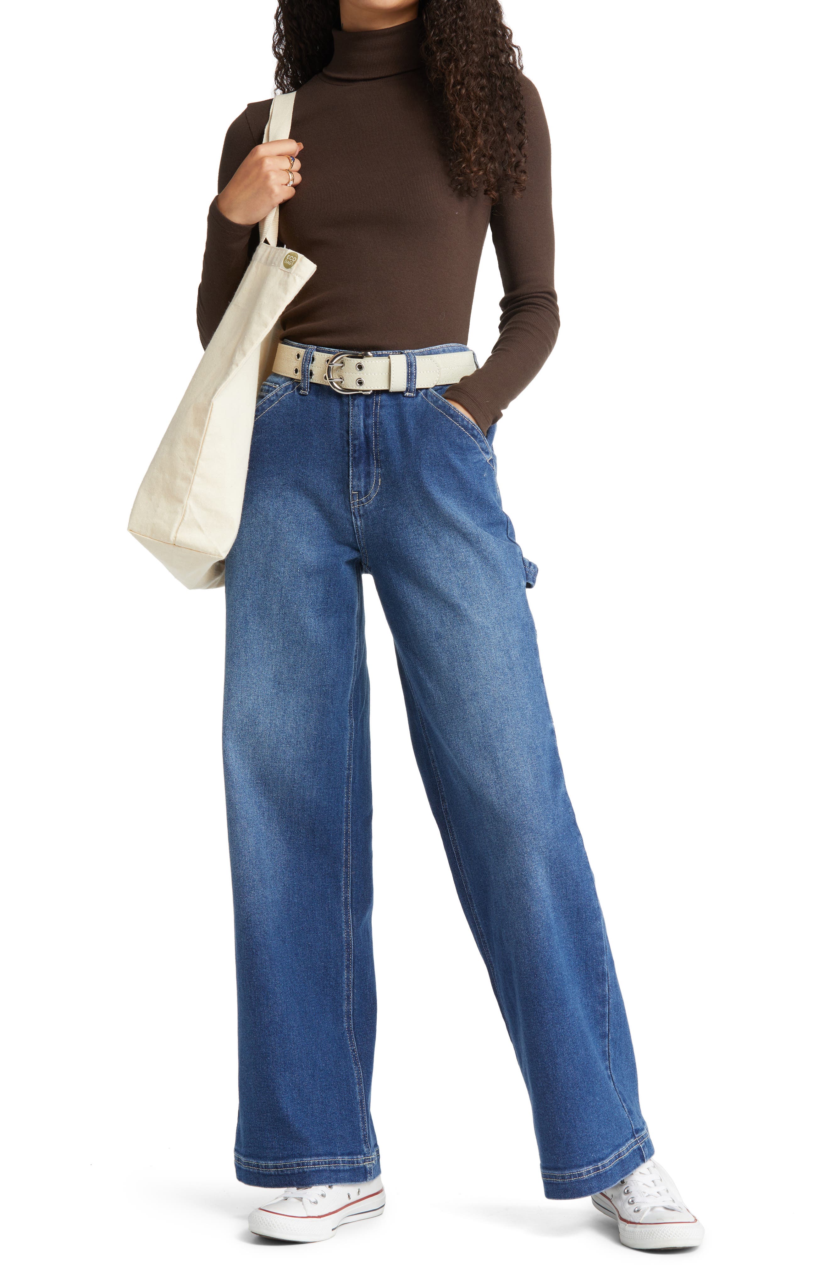 BP. Turtleneck Ribbed Top | Nordstromrack