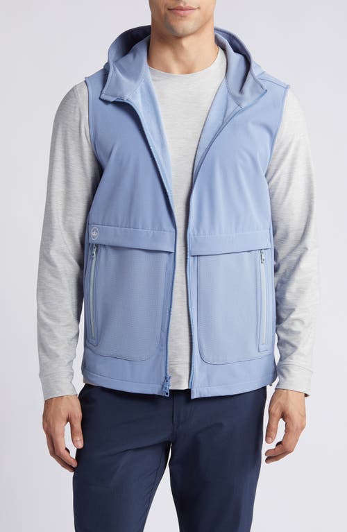 Peter Millar Via Hooded Zip-Up Vest at Nordstrom,