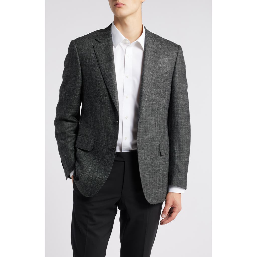 CANALI CANALI VENEZIA 90TH ANNIVERSARY SLUB WOOL BLEND SPORT COAT