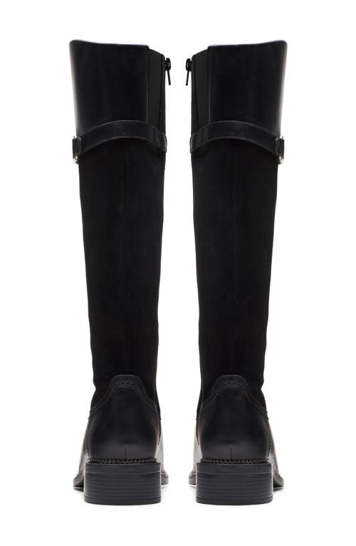 Clarks ® Maye Carly Buckle Strap Boot In Black
