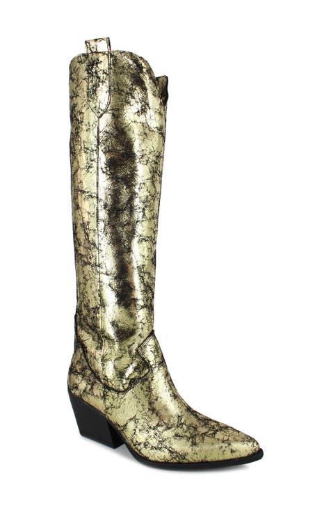 Metallic Knee-High Boots for Women | Nordstrom