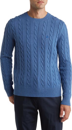 Brooks brothers cable knit sweater hotsell