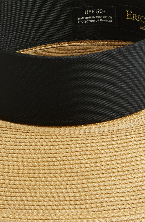 Eric Javits Halo Visor In Natural/black