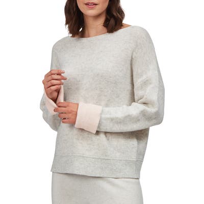 The White Company Double Face Wool & Cashmere Pullover Sweater, Pink