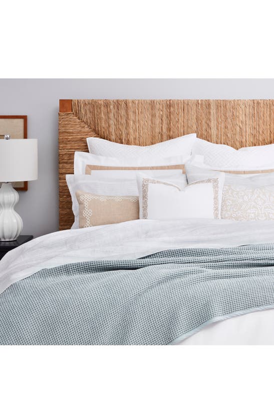 Boll & Branch Waffle Organic Cotton Bed Blanket, Full/queen In Shore