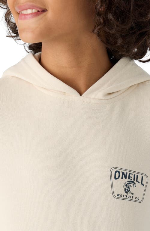 Shop O'neill Kids' Fifty Two Graphic Hoodie In Cream