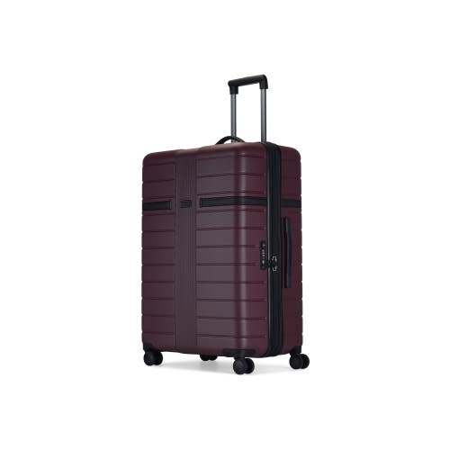 Bugatti Hamburg Hardside Large Luggage With Expansion In Red Lacquer