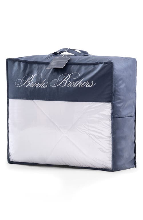 Brooks Brothers Climate Turkish Cotton Comforter In White