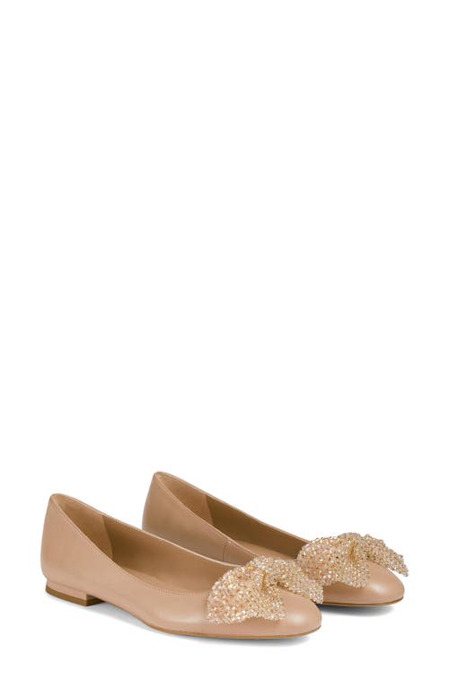 Shop Lk Bennett Christa Bow Flat In Trench