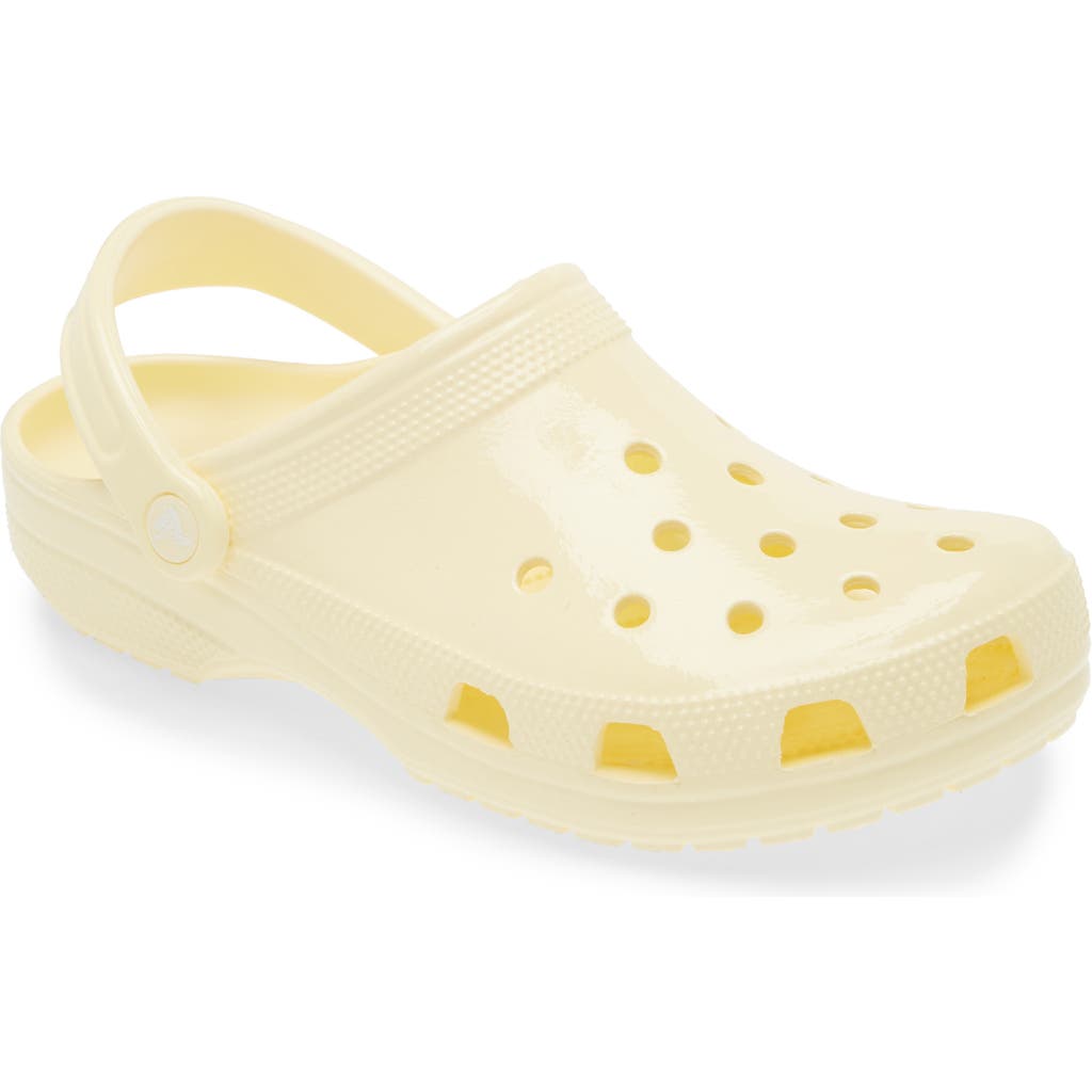 Crocs Classic High Shine Clog In Yellow