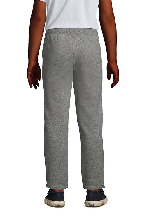 Shop Lands' End School Uniform Girls Sweatpants In Pewter Heather