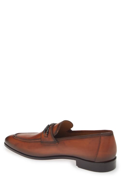 Shop Mezlan Bit Ornament Leather Loafer In Cognac