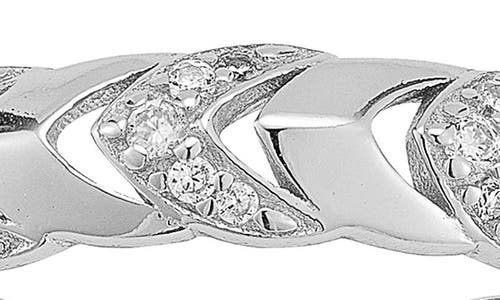 Chloe & Madison Chloe And Madison Cubic Zirconia Band Ring In Silver