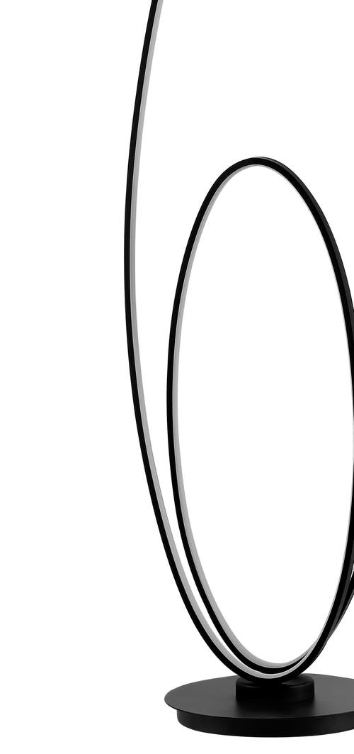 JONATHAN Y JONATHAN Y LOOPER METAL MODERN CONTEMPORARY OVAL DIMMABLE INTEGRATED LED FLOOR LAMP