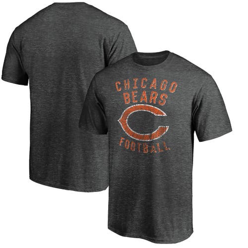 UPC 194321000075 product image for Men's Majestic Heathered Charcoal Chicago Bears Showtime Logo T-Shirt in Heather | upcitemdb.com