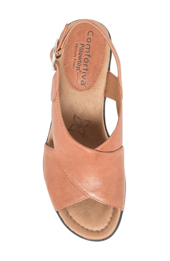 Shop Comfortiva Katara Slingback Sandal In Luggage