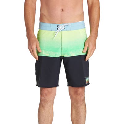 Billabong Fifty50 Fade Pro Board Shorts, Green