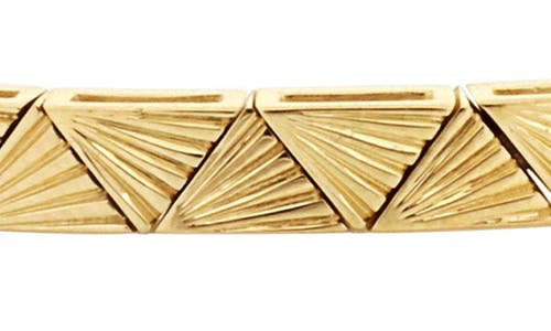 Shop Bony Levy 14k Gold Pyramid Flexible Bracelet In 14k Yellow Gold