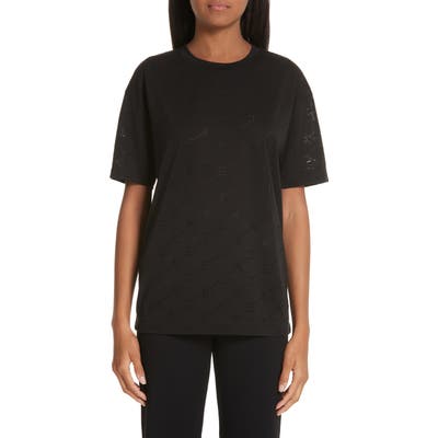 Stella Mccartney Angle Logo Tee, US / 40 IT - Black