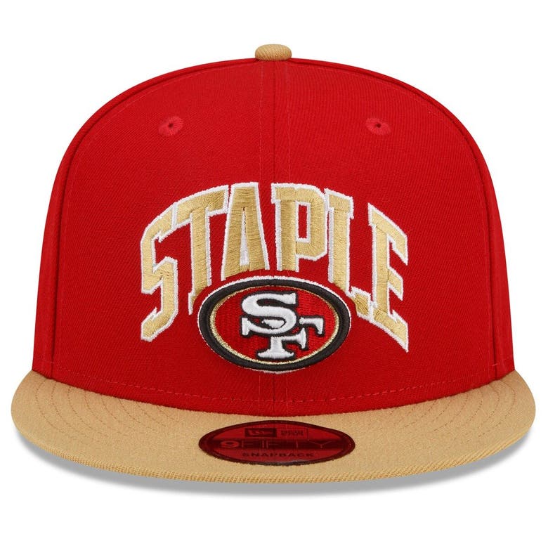 San Francisco 49ers New Era Basic 9FIFTY Adjustable Snapback Hat - Scarlet