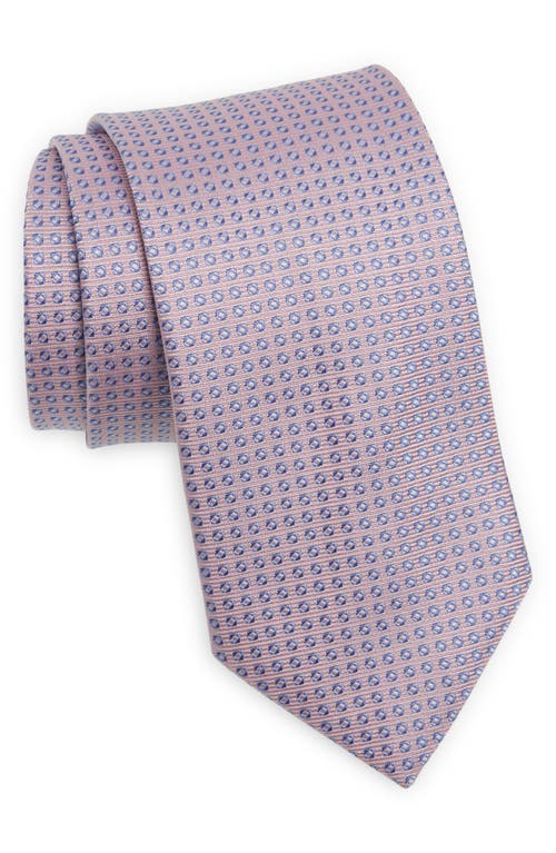 Eton Microdot Silk Tie in Medium Pink at Nordstrom
