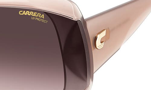 Shop Carrera Eyewear 99mm Gradient Shield Sunglasses In Nude/brown Gradient