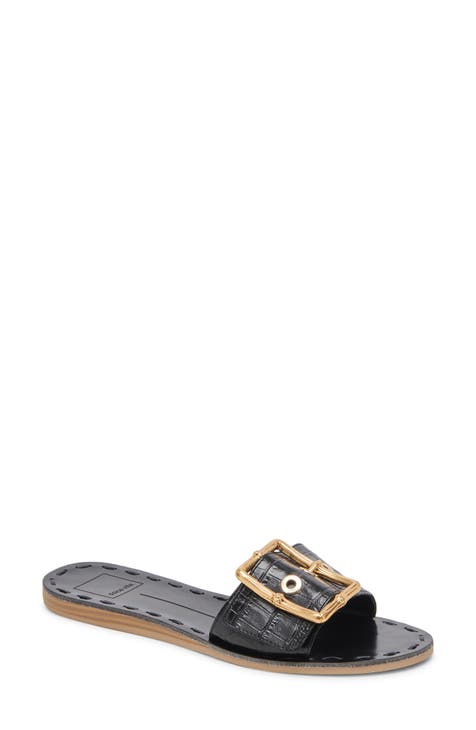 Dressy black flat clearance sandals