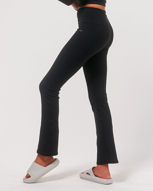 Shop Rebody Active Lexi Bootcut Cloudlux Legging 29.5" In Metropolis Black