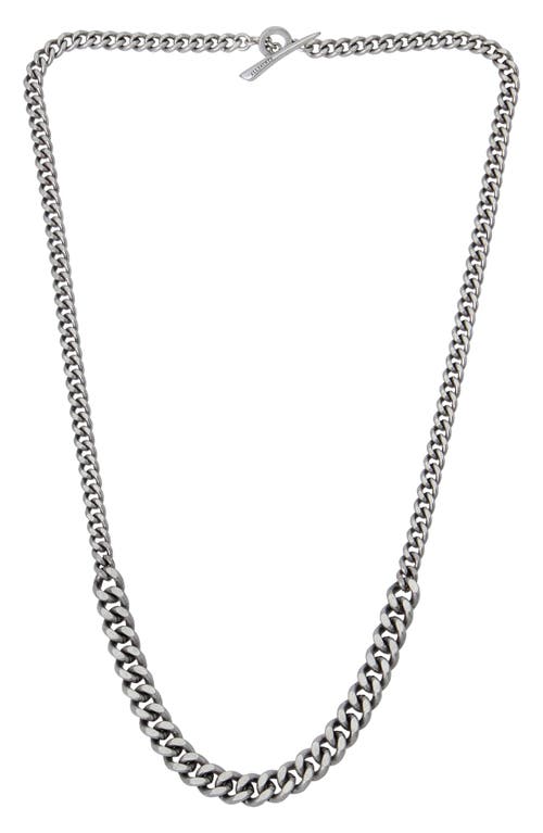 AllSaints Mixed Curb Chain Necklace in Warm Silver at Nordstrom