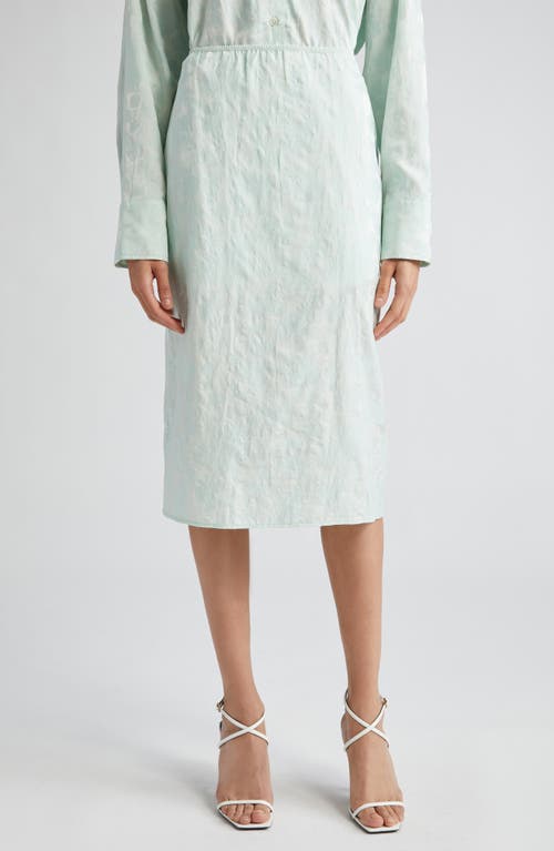 BITE Studios Floral Jacquard Organic Cotton Blend Skirt Pale Opal at Nordstrom, Us