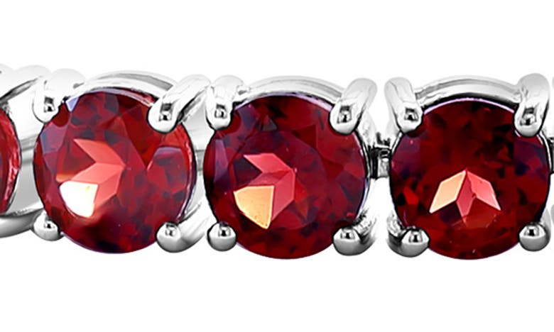 Effy Sterling Silver Garnet Tennis Bracelet In Silver