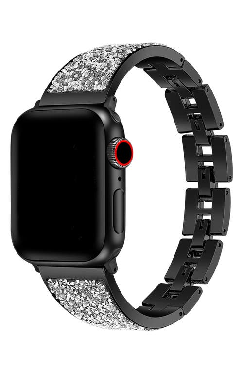 The Posh Tech Crystal Apple Watch® Bracelet Watchband in Black