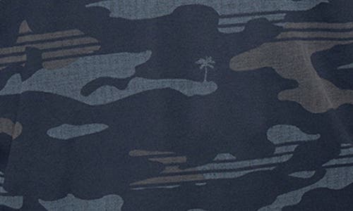 Travismathew Beachside Stealth Camo Polo In Blue Nights