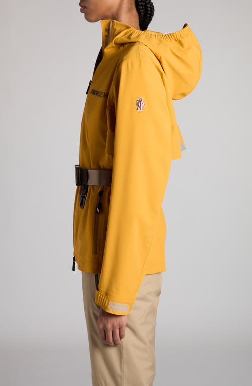 Shop Moncler Grenoble Fex Water Repellent Hooded Jacket In Mustard