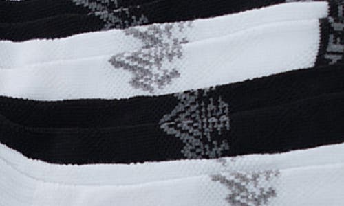 Shop Rainforest 8-pack Half Cushioned Quarter Socks In White/black Multi