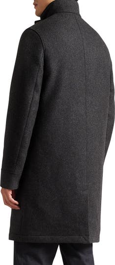 Ted London Icomb Funnel Neck Wool Blend Coat | Nordstrom