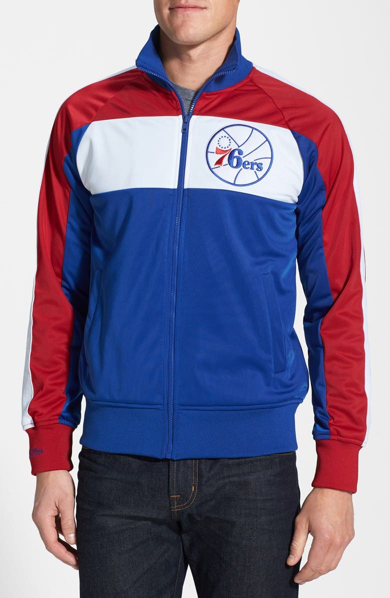 Mitchell & Ness 'Philadelphia 76ers - Home Stand' Tailored Fit Track ...