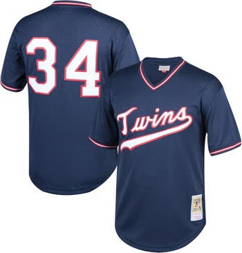 Kirby Puckett Minnesota Twins Mitchell & Ness Youth Cooperstown Collection Mesh Batting Practice Jersey - Navy