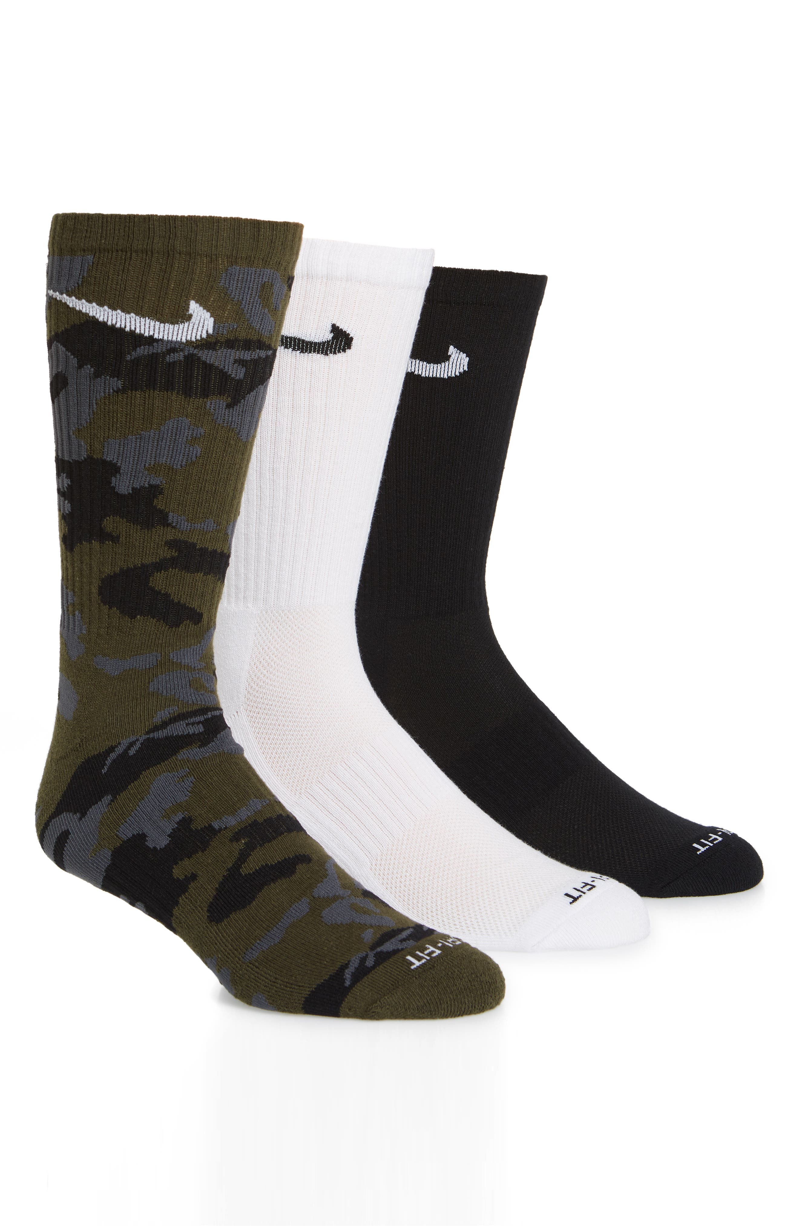 Nike Dry 6-Pack Camo Crew Socks | Nordstrom