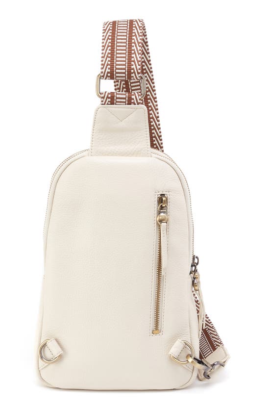 Shop Hobo Cass Leather Sling Bag In Ivory