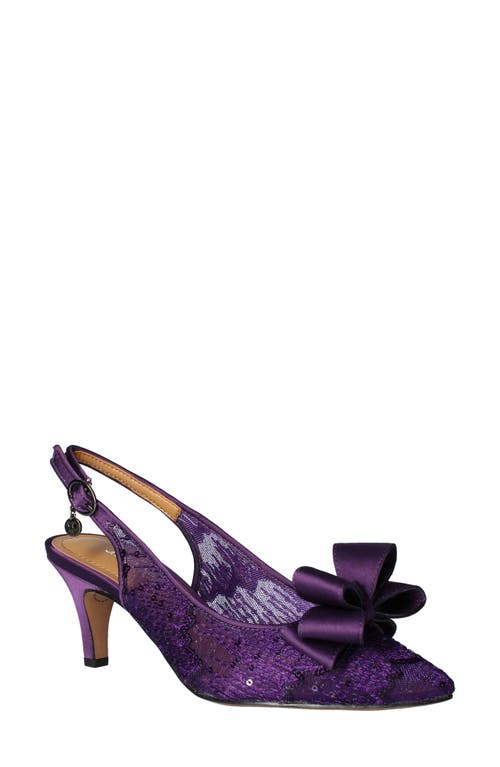 J. Reneé J.Renée Yazmine Pointed Toe Slingback Pump in Purple